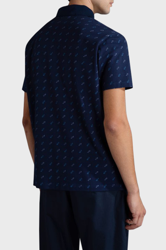 Paul & Shark Logo Desenli Pamuklu Regular Fit Düğmeli Erkek Polo Yaka T Shirt 24411337 013 LACİVERT - 9