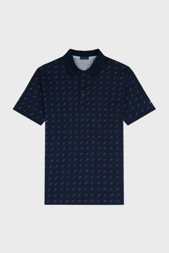 Paul & Shark Logo Desenli Pamuklu Regular Fit Düğmeli Erkek Polo Yaka T Shirt 24411337 013 LACİVERT - 12