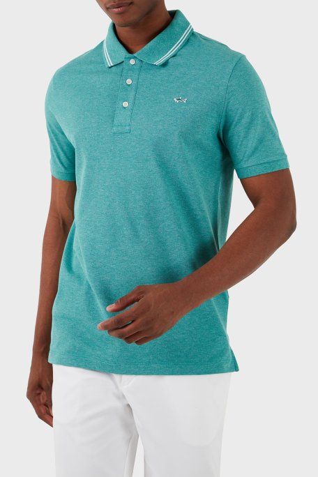 Paul & Shark Logolu % 100 Pamuk Regular Fit Erkek Polo Yaka T Shirt 23411248 172 YEŞİL - 7