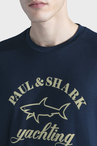 Paul & Shark Logolu Bisiklet Yaka Pamuklu Regular Fit İnce Erkek Sweat 11311612 130 LACİVERT - 2