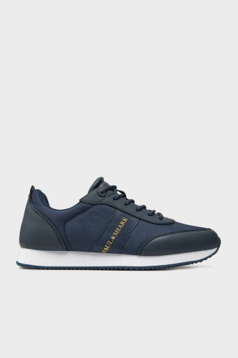 Paul & Shark Logolu Deri Sneaker Erkek Ayakkabı 24418007 013 LACİVERT - 1