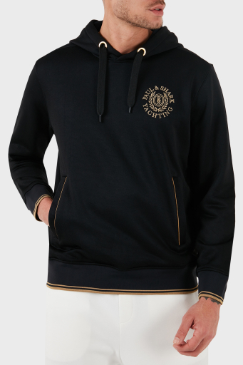 Paul & Shark Logolu Sırt Baskılı Kapüşonlu Cepli Regular Fit Erkek Sweat 13311919 011 SİYAH - 2