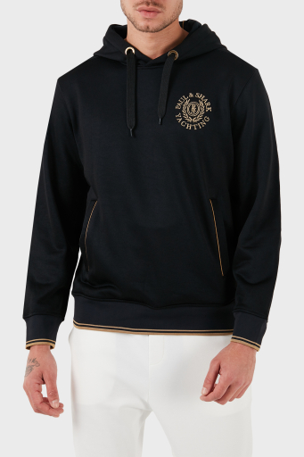 Paul & Shark Logolu Sırt Baskılı Kapüşonlu Cepli Regular Fit Erkek Sweat 13311919 011 SİYAH - 7