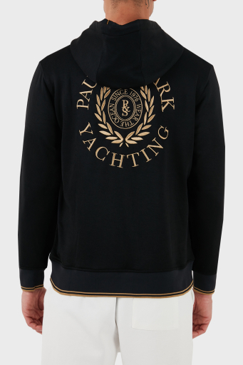 Paul & Shark Logolu Sırt Baskılı Kapüşonlu Cepli Regular Fit Erkek Sweat 13311919 011 SİYAH - 9
