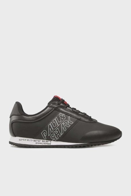 Paul & Shark Logolu Sneaker Erkek Ayakkabı 12318014 011 SİYAH - 1
