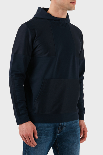 Paul & Shark Pamuklu Regular Fit Logo Detaylı Kapüşon Kanguru Cepli Erkek Sweat 24411912 013 LACİVERT - 7
