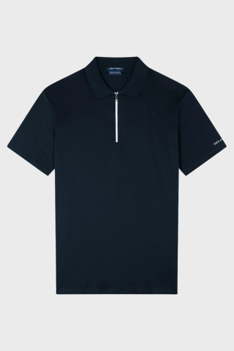 Paul & Shark Pamuklu Regular Fit Yarım Fermuarlı Erkek Polo Yaka T Shirt 24411321 011 SİYAH - 5