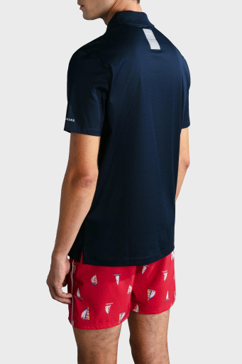 Paul & Shark Pamuklu Regular Fit Yarım Fermuarlı Erkek Polo Yaka T Shirt 24411321 011 SİYAH - 8