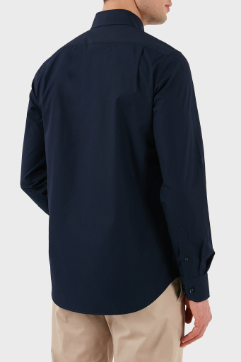 Paul & Shark Streç Pamuklu Regular Fit Düğmeli Yaka Erkek Gömlek 24413321 050 LACİVERT - 8