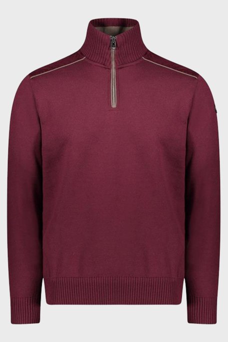 Paul & Shark Yünlü Regular Fit Dik Yaka Erkek Kazak 12311130 411 BORDO - 8