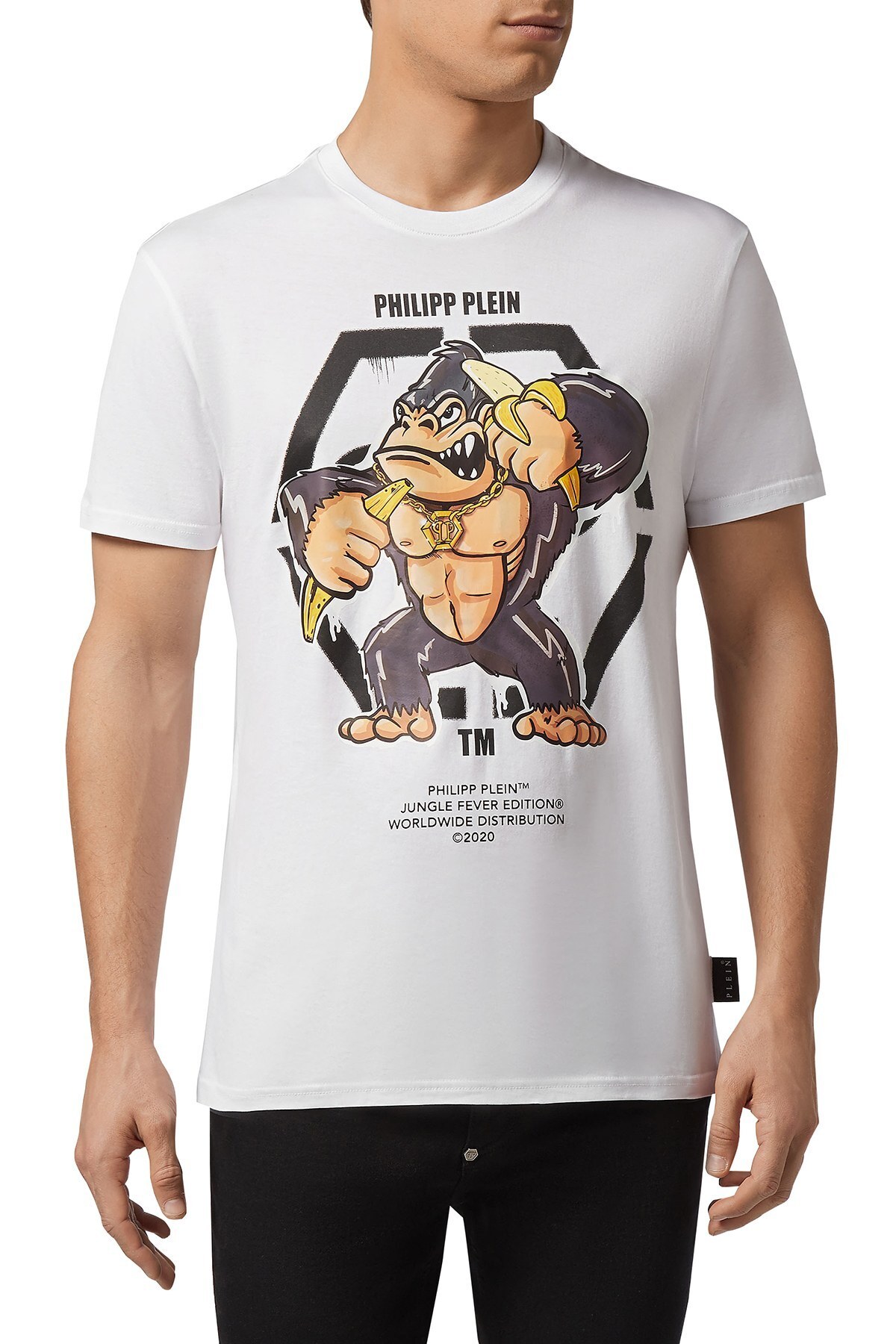 Philipp Plein Erkek T Shirt F20C MTK4555 PJY002N 01 BEYAZ