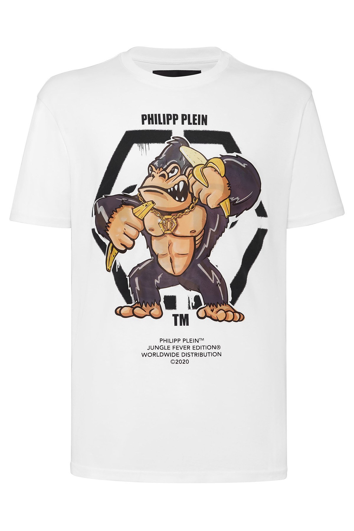 Philipp Plein Erkek T Shirt F20C MTK4555 PJY002N 01 BEYAZ