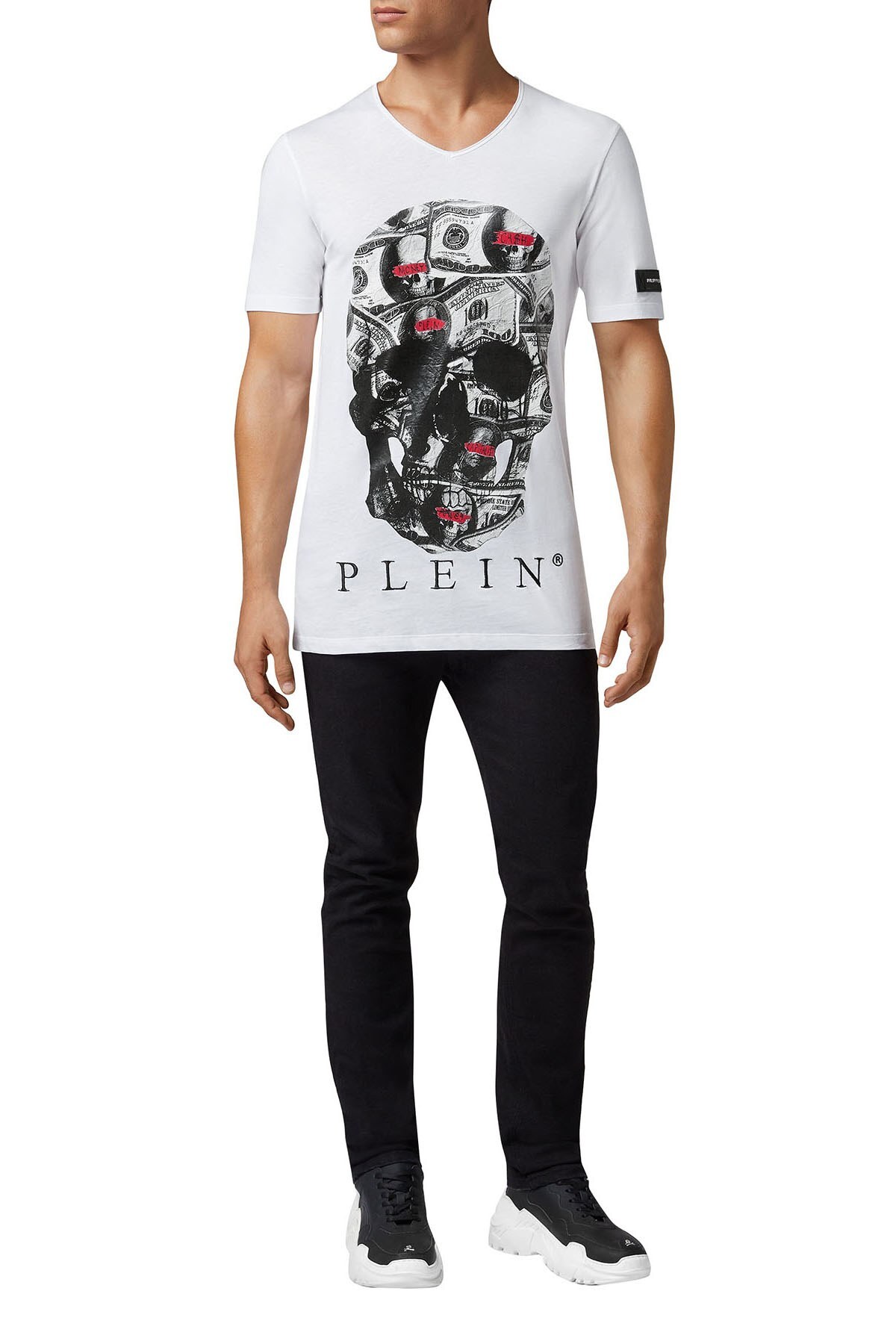 Philipp Plein Erkek T Shirt S19C MTK2999 PJY002N 01 BEYAZ
