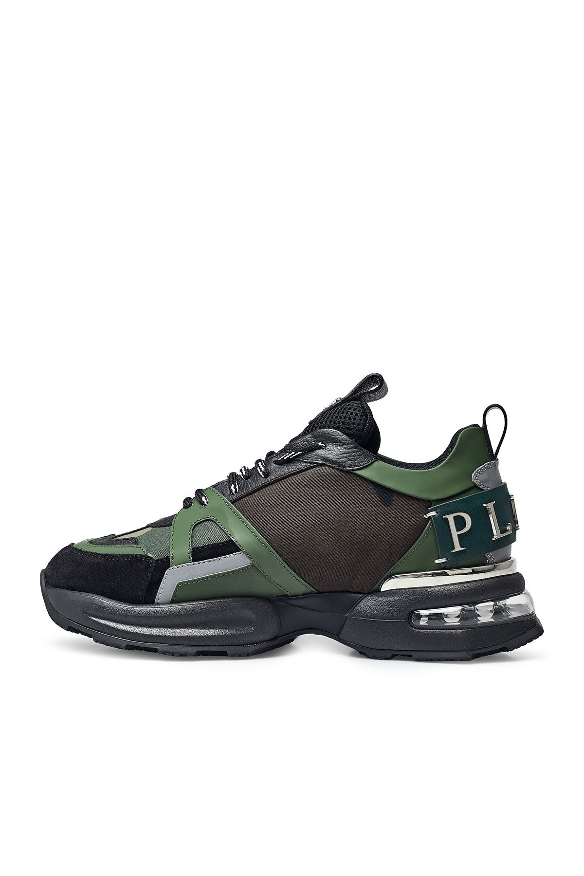 Philipp Plein Hakiki Deri Erkek Ayakkabı F20S MSC2868 PXV001N 65 HAKİ