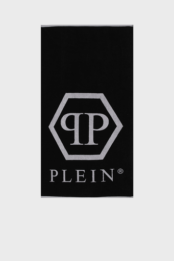 Philipp Plein Logolu % 100 Yumuşak Pamuklu Unisex Plaj Havlusu TMPP0199 SİYAH - 1