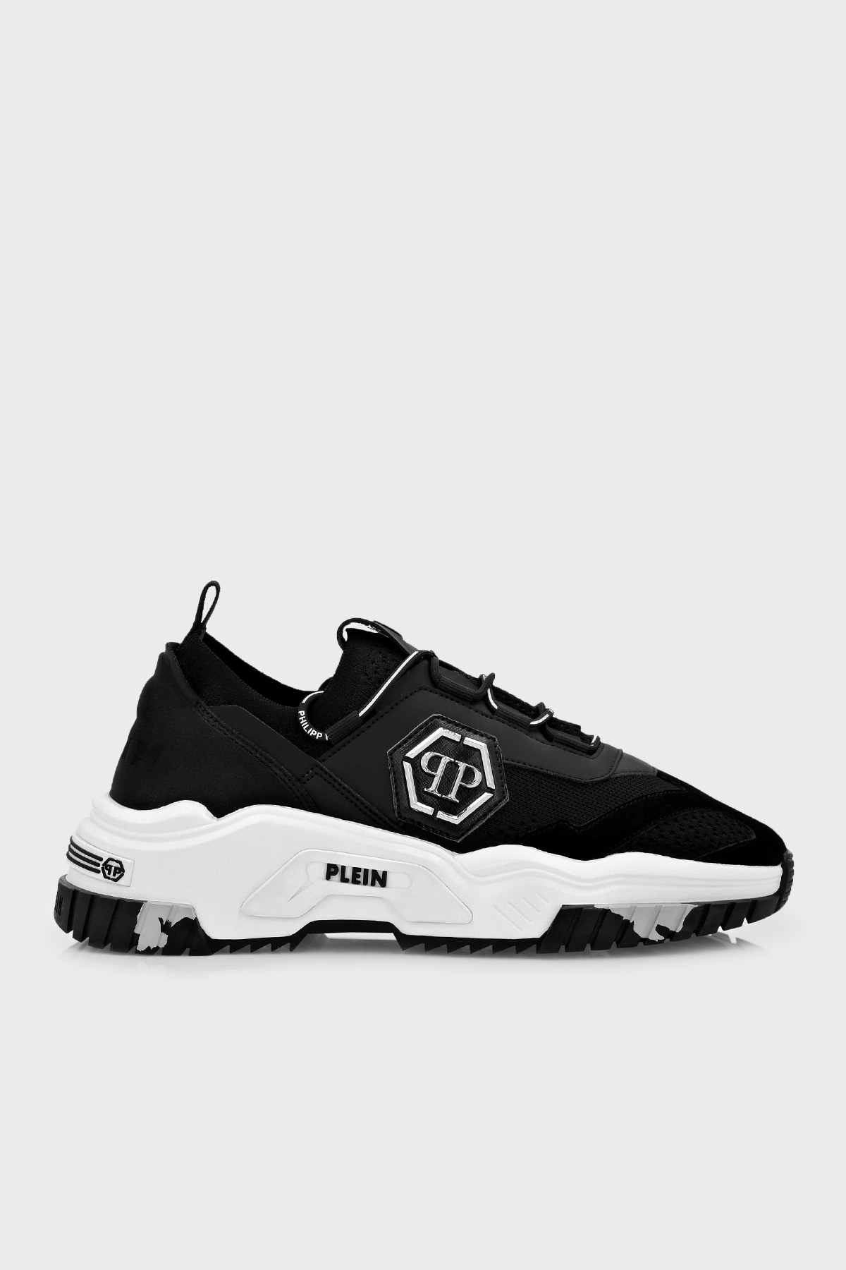 Philipp Plein Logolu Deri Sneaker Erkek Ayakkabı FABSUSC0248 PTE003N 02 SİYAH