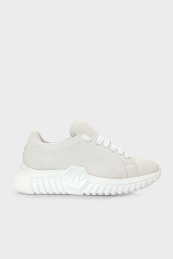 Philipp Plein Logolu Kalın Tabanlı Sneaker Erkek Ayakkabı SACS USC0413 PLE008N 01 BEYAZ - 1