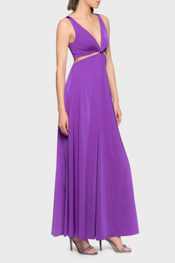 Pinko Cut Out Detaylı Regular Fit Uzun Bayan Elbise 100932 A0RM WWD MOR - 5