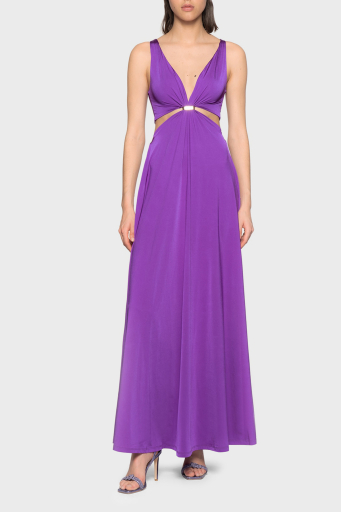 Pinko Cut Out Detaylı Regular Fit Uzun Bayan Elbise 100932 A0RM WWD MOR - 8