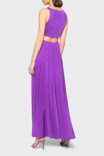 Pinko Cut Out Detaylı Regular Fit Uzun Bayan Elbise 100932 A0RM WWD MOR - 10