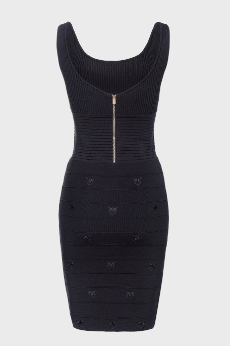 Pinko Esnek Slim Fit Askılı Mini Bayan Elbise 102879A1LKZ99 SİYAH - 6