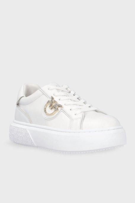 Pinko Hakiki Deri Sneaker Bayan Ayakkabı SS0003 P014 ZIA BEYAZ - 2