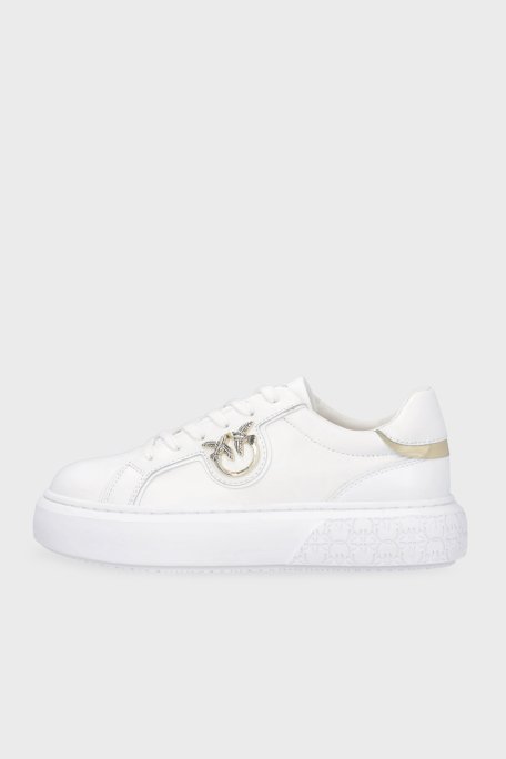 Pinko Hakiki Deri Sneaker Bayan Ayakkabı SS0003 P014 ZIA BEYAZ - 5