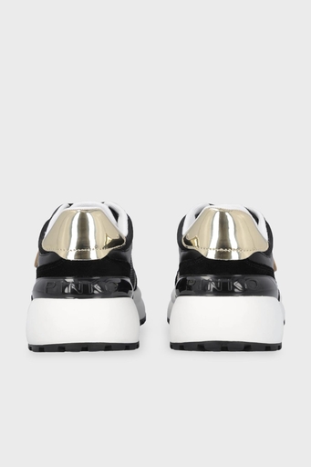 Pinko Logolu Deri Sneaker Bayan Ayakkabı SS0019 P027 DV5 SİYAH - 6