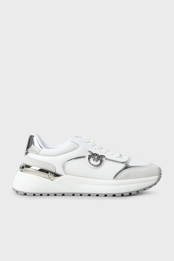 Pinko Logolu Deri Sneaker Bayan Ayakkabı SS0019 P027 ZI6 BEYAZ - 1