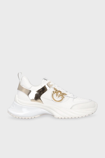 Pinko Logolu Deri Sneaker Bayan Ayakkabı SS0027 P025 Z1B BEYAZ - 1