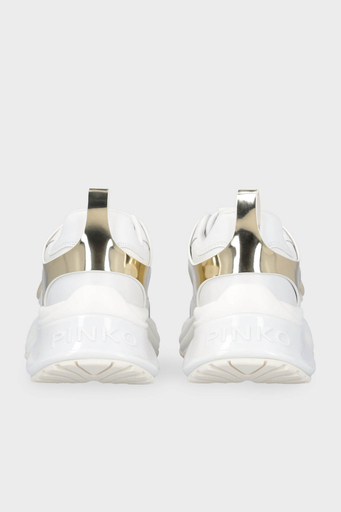 Pinko Logolu Deri Sneaker Bayan Ayakkabı SS0027 P025 Z1B BEYAZ - 6