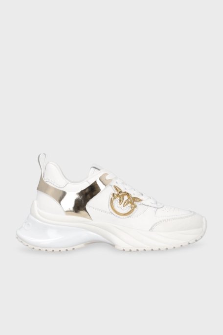 Pinko Logolu Deri Sneaker Bayan Ayakkabı SS0027 P025 Z1B BEYAZ - 1