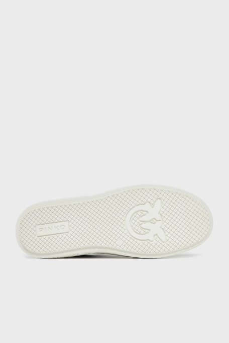 Pinko Logolu Hakiki Deri Paltform Taban Sneaker Bayan Ayakkabı SS0071 P001 Z99 SİYAH - 6