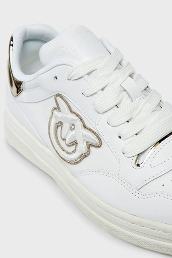 Pinko Logolu Hakiki Deri Sneaker Bayan Ayakkabı SS0077 P014 ZIA BEYAZ - 5
