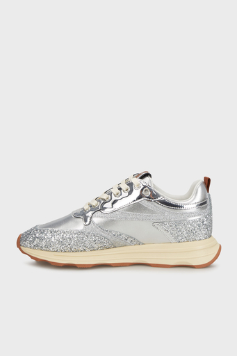 Pinko Logolu Simli Yüksek Tabanlı Sneaker Bayan Ayakkabı SS0091T033ZZF GÜMÜŞ - 3