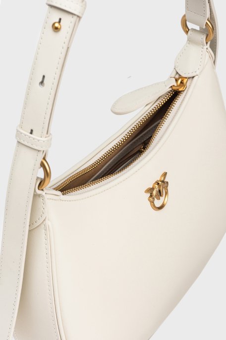 Pinko Omuz Askılı Hakiki Deri Bayan Çanta 102790 A0F1 Z14Q BEYAZ - 4