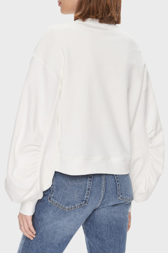 Pinko Pamuklu Regular Fit Bisiklet Yaka Bayan Sweat 102827A1R8Z15 BEYAZ - 8