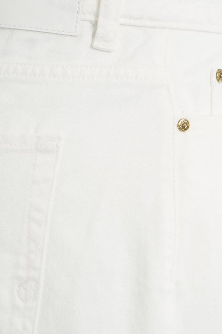 Pinko Pamuklu Relaxed Fit Geniş Paça Bayan Pantolon 102948A1MNZ14 BEYAZ - 6