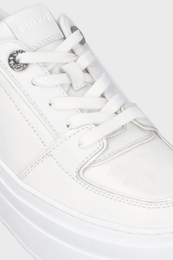 Pinko Platform Deri Sneaker Bayan Ayakkabı SS0007 P017 Z1B BEYAZ - 4