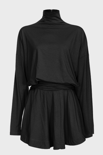 Pinko Regular Fit Yarım Balıkçı Yaka Mini Bayan Elbise 102193 A1DE Z99 SİYAH - 13