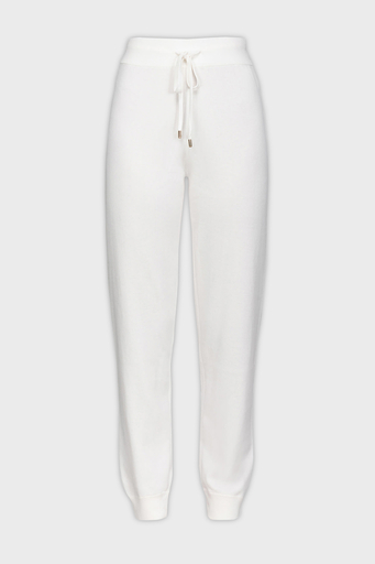 Pinko Regular Fit Yumuşak Dokulu Jogger Triko Bayan Pantolon 101567 A115 Z04 BEYAZ - 5