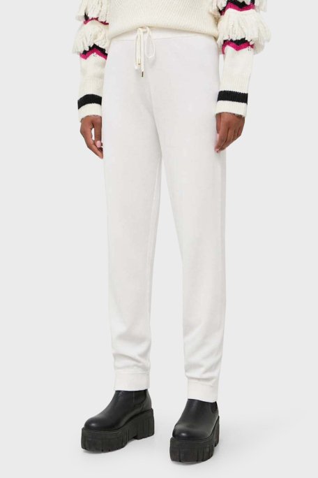 Pinko Regular Fit Yumuşak Dokulu Jogger Triko Bayan Pantolon 101567 A115 Z04 BEYAZ - 1