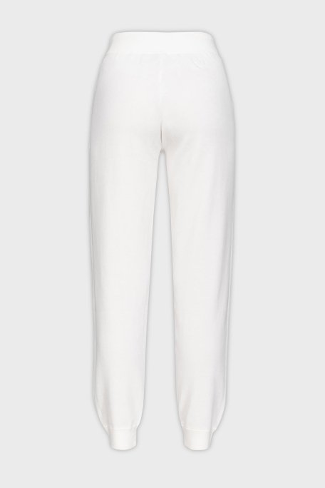 Pinko Regular Fit Yumuşak Dokulu Jogger Triko Bayan Pantolon 101567 A115 Z04 BEYAZ - 6