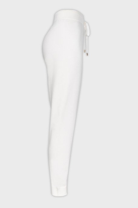 Pinko Regular Fit Yumuşak Dokulu Jogger Triko Bayan Pantolon 101567 A115 Z04 BEYAZ - 7