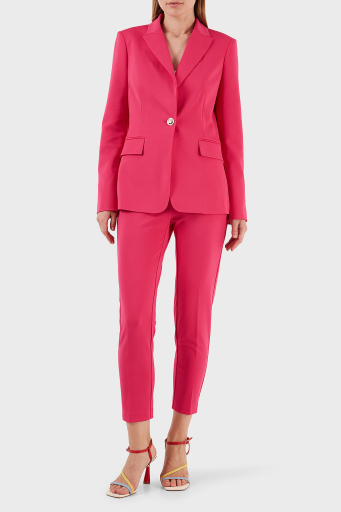 Pinko Yüksek Bel Regular Fit Kumaş Bayan Pantolon 100309 A0KD P87 FUŞYA - 7