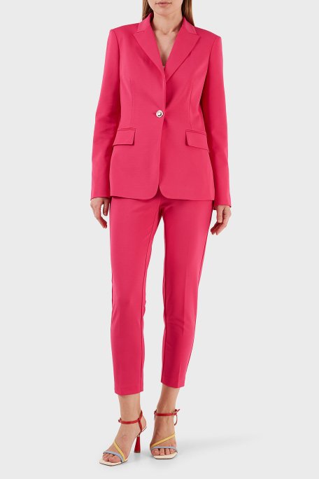 Pinko Yüksek Bel Regular Fit Kumaş Bayan Pantolon 100309 A0KD P87 FUŞYA - 1
