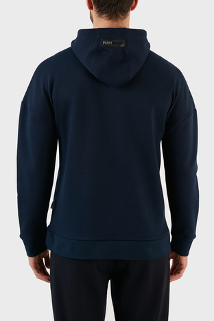Plein Sport - Plein Sport Logolu Regular Fit Kapüşonlu Pamuklu Erkek Sweat FIPS21885 LACİVERT (1)