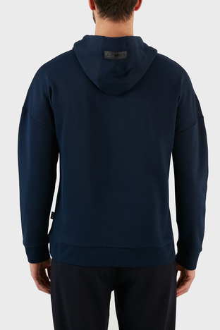 Plein Sport - Plein Sport Logolu Regular Fit Kapüşonlu Pamuklu Erkek Sweat FIPS21985 LACİVERT (1)