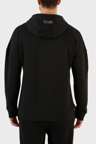 Plein Sport - Plein Sport Logolu Regular Fit Kapüşonlu Pamuklu Erkek Sweat FIPS21999 SİYAH (1)