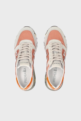 Premiata Baskılı Logolu Hakiki Deri Sneaker Erkek Ayakkabı MICK 6170 GRİ - 6